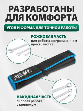 Набор ключей комбинированных 6-32 мм 22 предмета PRO STARTUL GT 