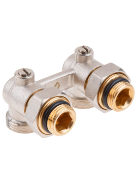 Узел нижнего подключения радиаторов 3/4" AV ENGINEERING шаровой 