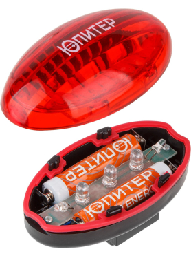 Фонарь велосипедный светодиодный 5LED 2xAAА ЮПИТЕР 