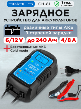 Устройство зарядное SOLARIS CH-81 Digital 