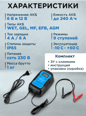 Устройство зарядное SOLARIS CH-81 Digital 