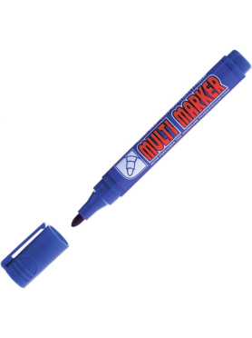 Маркер перманентный фетровый CROWN Multi Marker синий 