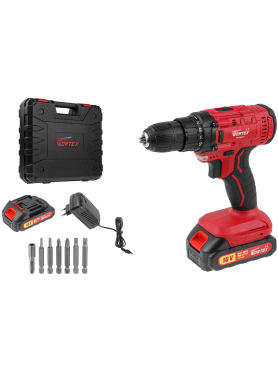Дрель-шуруповерт аккумуляторная WORTEX LX BD 1820 Li XLT SET 
