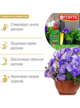Удобрение минеральное BONA FORTE Красота Для петуний и балконных цветов 285 мл 