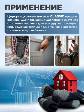 Насос циркуляционный A&P Classic-15/90-Z 