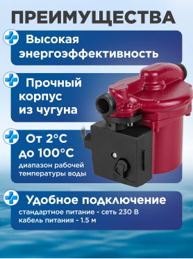 Насос циркуляционный A&P Classic-15/90-Z 