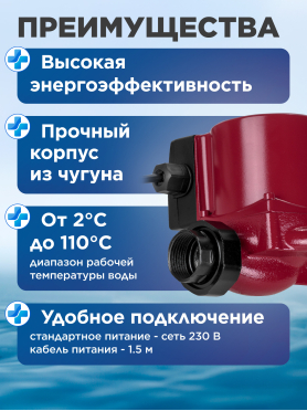 Насос циркуляционный A&P Titan-RS25 130
