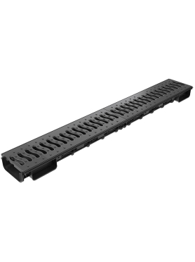 Лоток водоотводный 100 мм с решеткой ECOTECK Lite 100h56 (ДИ 14805000)