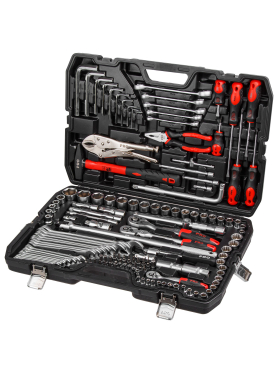 Набор инструментов 1/4", 3/8", 1/2" 6 граней 142 предмета PRO STARTUL Stuttgart 