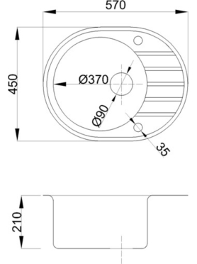 Мойка из искусственного камня AV ENGINEERING Rio