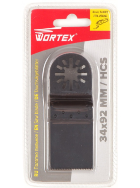 Полотно пильное 34х92 мм дерево/пластик WORTEX 