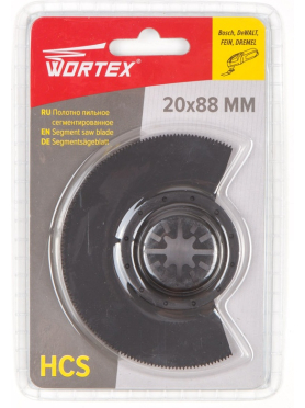 Полотно пильное 20х88 мм сегментированное WORTEX 