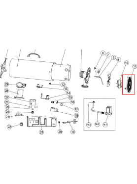 Крышка задняя для пушки тепловой ECOTERM GHD-50T 