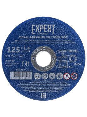 Круг отрезной 125х1.4x22.2 мм для металла и нержавеющей стали STARTUL Expert 