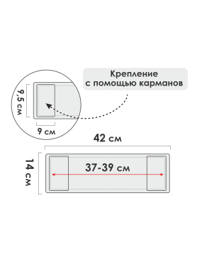 Сменная насадка для швабры PERFECTO LINEA Solid из шенилла