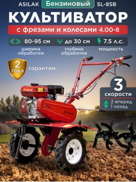 Культиватор бензиновый ASILAK SL-85B 