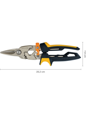 Ножницы по металлу прямые 252 мм FISKARS PowerGear 