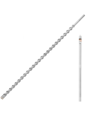 Бур (сверло) SDS-max GEPARD 40х860х1000 мм Quadro-X 
