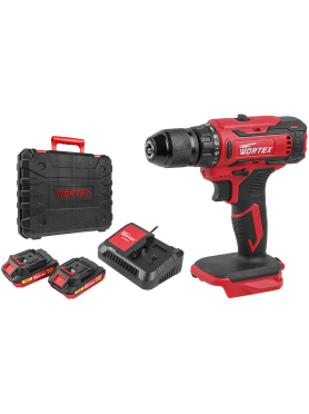 Дрель-шуруповерт аккумуляторная WORTEX BD 1820-1 Li XLT SET 