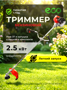 Бензиновый триммер (Мотокоса) ECO GTP-251 Power 