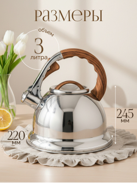 Чайник со свистком PERFECTO LINEA Earl Gray 3 л 