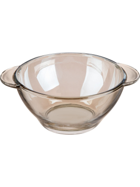 Салатник стеклянный с ручками PERFECTO LINEA Amber 