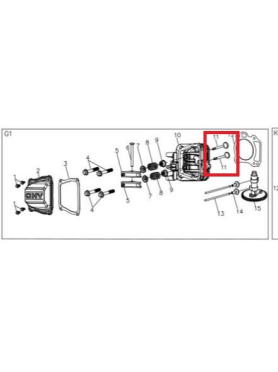Клапан для газонокосилки GUNTER LMB-480SV 