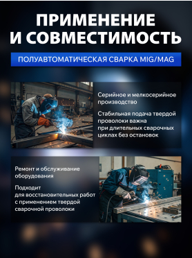Ролик подающий для проволоки SOLARIS 0,6-0,8 мм V-тип 