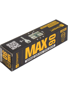 Сердцевина замка (евроцилиндр) СТАНДАРТ MAX 90-5K SN матовый никель 