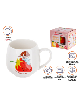 Кружка керамическая PERFECTO LINEA Sweet fruits 350 мл 17-301
