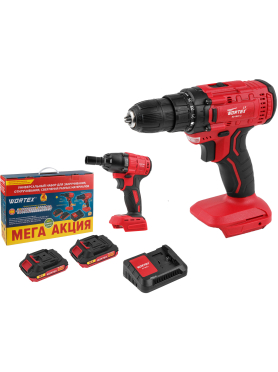 Дрель-шуруповерт аккумуляторная WORTEX LX BD 1820 Li
