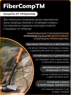 Топор-колун 4,9 кг FISKARS XXL 