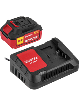 Комплект аккумулятор 18В 4Ач и зарядное устройство WORTEX XLT SET 