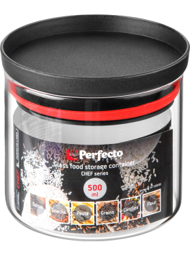 Банка стеклянная для сыпучих продуктов PERFECTO LINEA Chef