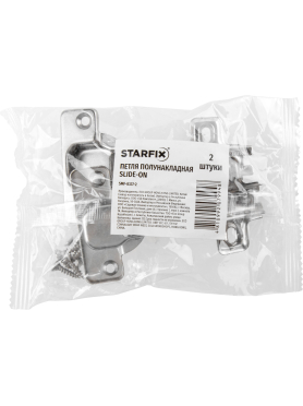 Петля мебельная без доводчика STARFIX кухонная 105 полунакладная