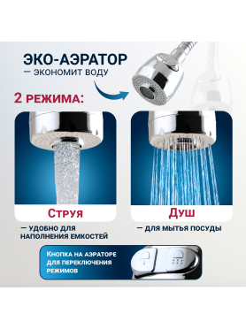 Смеситель для кухни ECONOCE серия 320 