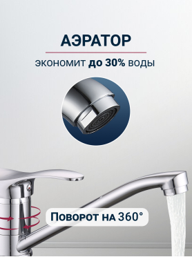 Смеситель для кухни ECONOCE серия 310 