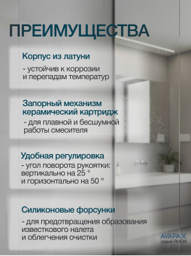 Смеситель для душа встраиваемый AVAPAX серия Rhein черный 