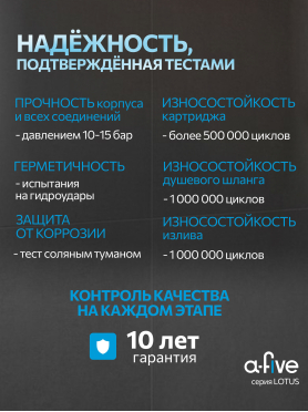 Душевая стойка A-FIVE серия Lotus черный (А5-0656)