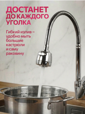 Смеситель для кухни ECONOCE серия 240 