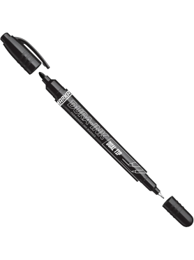 Маркер перманентный двухсторонний MARKAL Dura ink dual tip