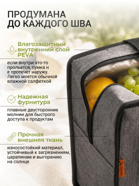 Термосумка 21,5х13х25 см ARIZONE 