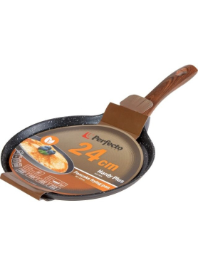 Сковорода алюминиевая блинная 24 см PERFECTO LINEA Hardy Plus 