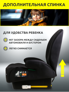 Автокресло-бустер BONBINI Grande Black 