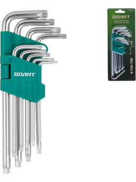 Набор ключей Torx T10Н-T50Н 9 предметов длинных ВОЛАТ 