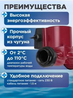 Насос циркуляционный A&P Titan-RS32-40-180 