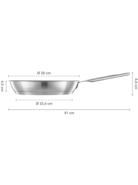 Сковорода из нержавеющей стали FISKARS All Steel