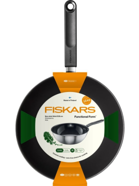 Сковорода ВОК из нержавеющей стали 28 см FISKARS Functional Form 