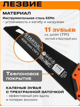 Ножовка по дереву STARTUL Master ST4240