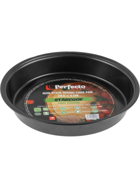Форма для выпечки металлическая круглая 24,5х4 см PERFECTO LINEA Starcook 